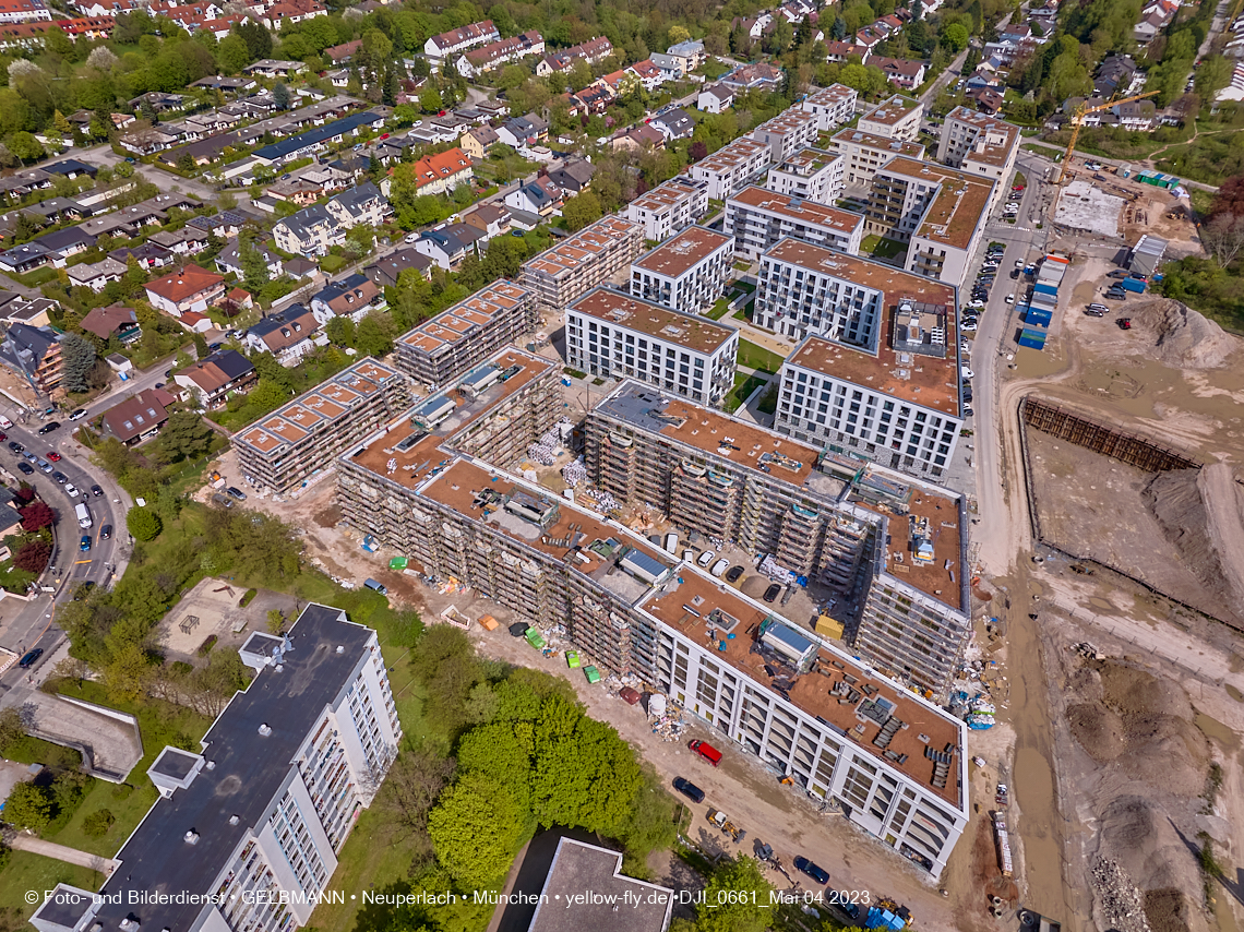 04.05.2023 - Luftbilder vom Alexisqaurtier und Pandion Verde in Neuperlach 04.05.2023 - Luftbilder vom Alexisqaurtier und Pandion Verde in Neuperlach